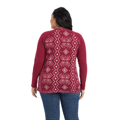 REAL Printed Henley Shirt