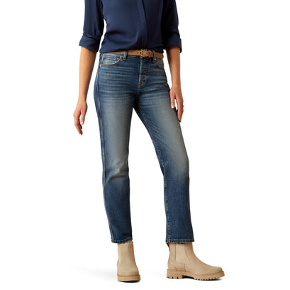 High Rise Bridle Slim Straight Jeans
