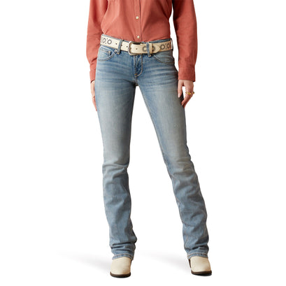 Mid Rise Mallory Straight Leg Jeans