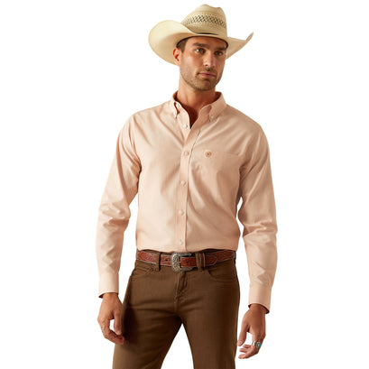 Wrinkle Free Solid Fitted Shirt