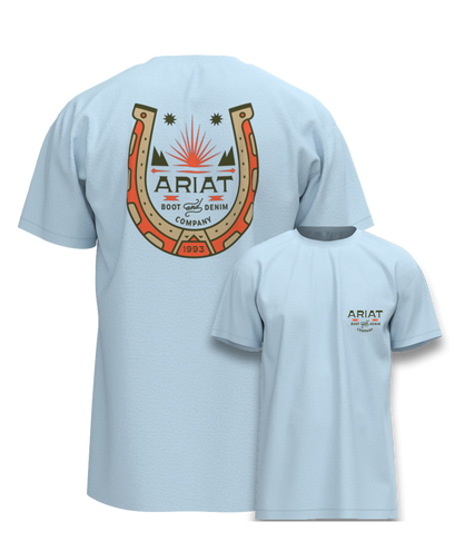 Ariat Lucky Shoe T-Shirt Glacier Blue