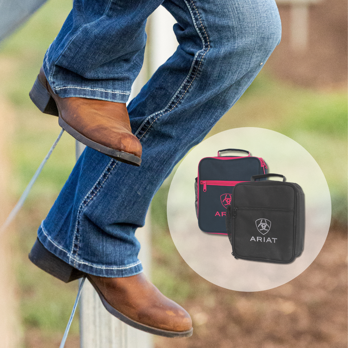 Free Ariat Lunch Bag with Selected Kid's Boots and Shoes Ariat New