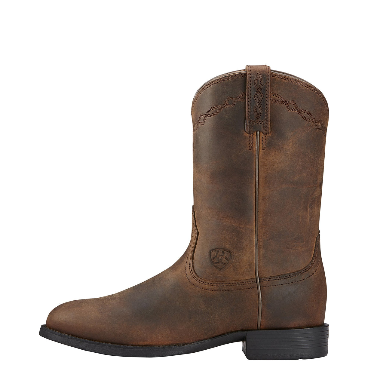 Heritage Roper Distressed Brown side