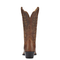 Heritage Western R Toe Distressed Brown heel