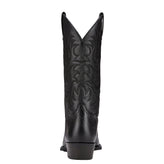 Ariat Men's Heritage Western R Toe Black Deertan 10002218 heel
