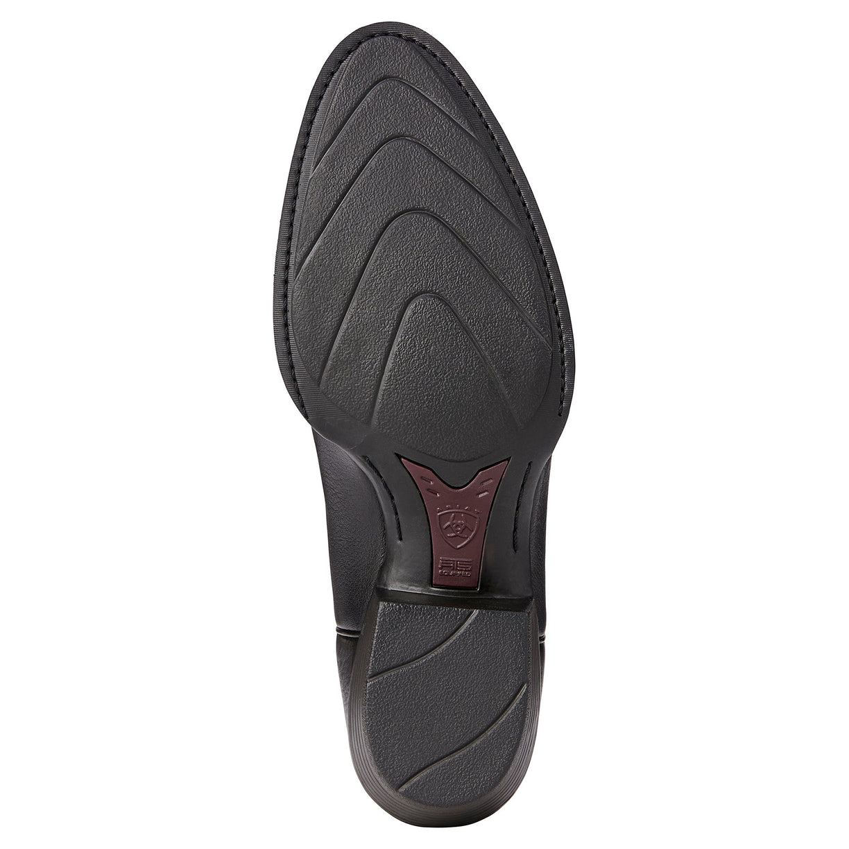 Ariat Men's Heritage Western R Toe Black Deertan 10002218 outsole