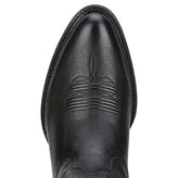 Ariat Men's Heritage Western R Toe Black Deertan 10002218 toe
