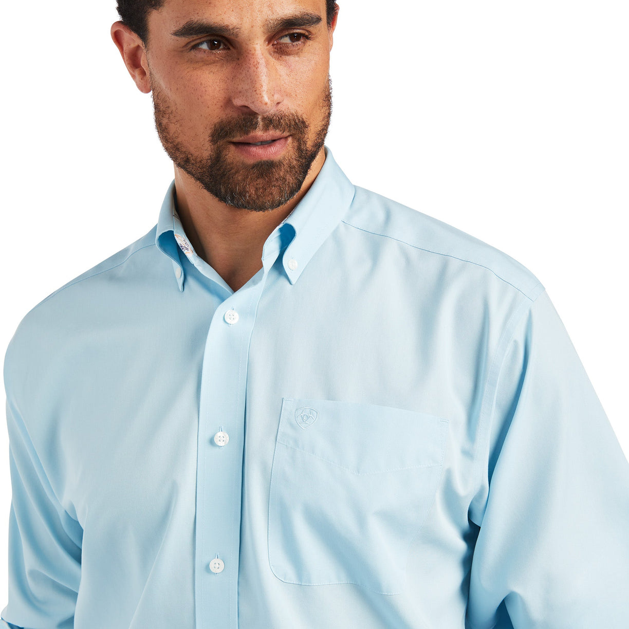 Wrinkle Free Solid Pinpoint Oxford Classic Fit Shirt