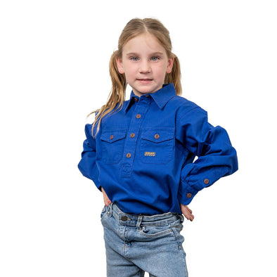 Youth Rebar Half Button Workshirt