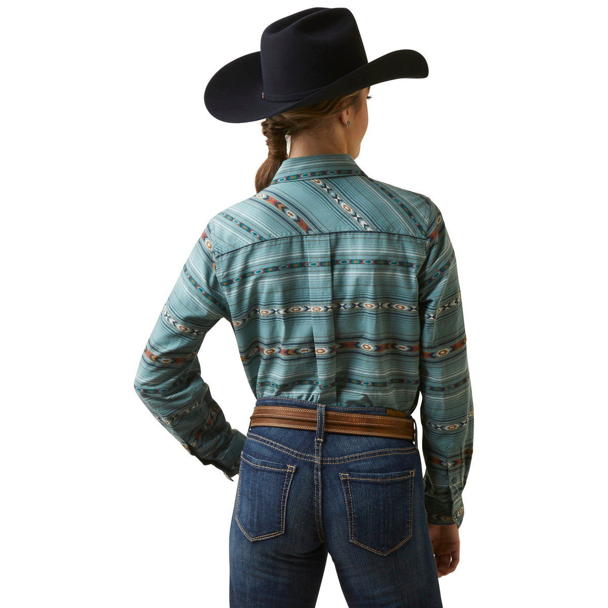 ARIAT Wms Real Billie Jean LS Shrt Lucky Plaid - Camicia Donna A Quadri In Cotone - 6