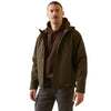 Rebar Stretch Canvas Softshell Hooded Logo Jacket