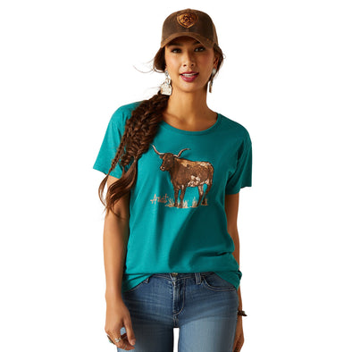 Ariat Longhorn Watercolor T-Shirt