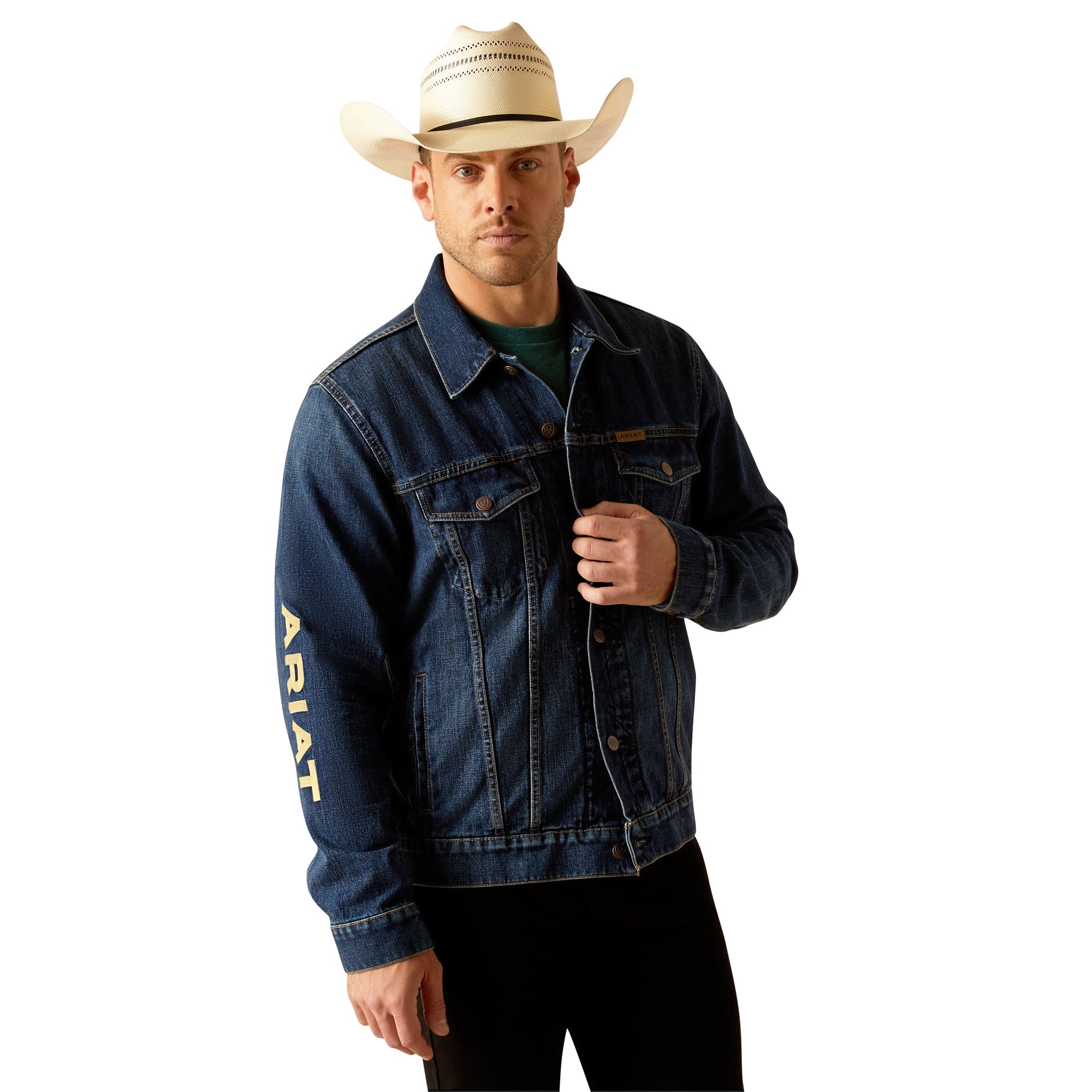 Ariat men's leather jacket sale