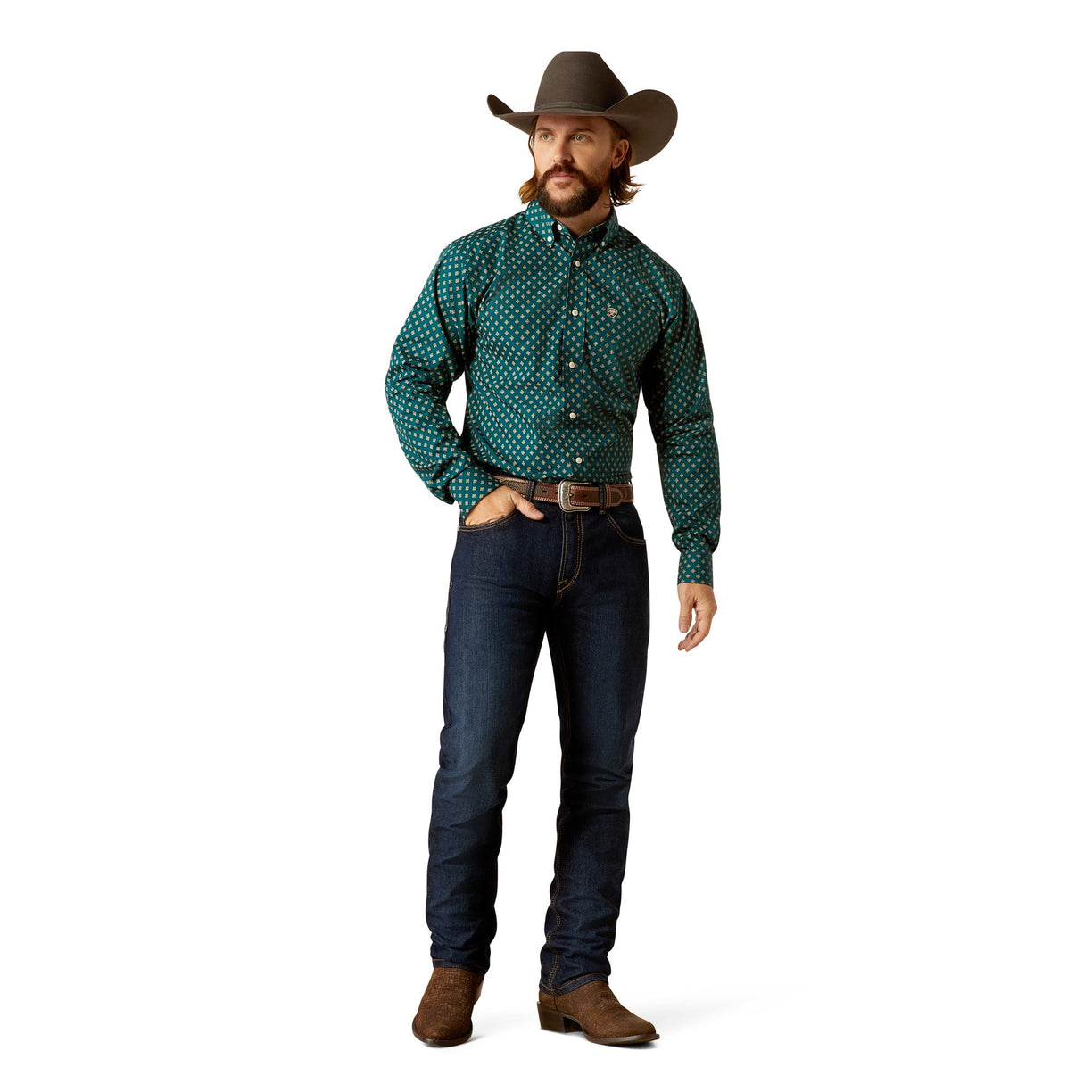 Wrinkle Free Grover Fitted Shirt