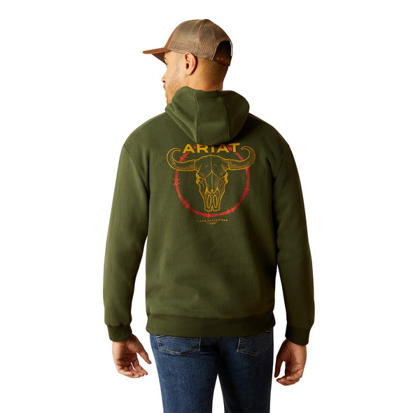 Barbwire Skull Hoodie