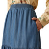 Chambray Tier Skirt