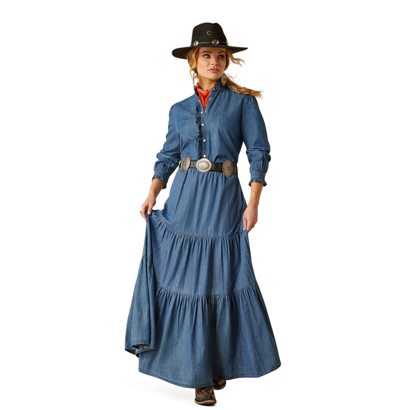 Chambray Tier Skirt
