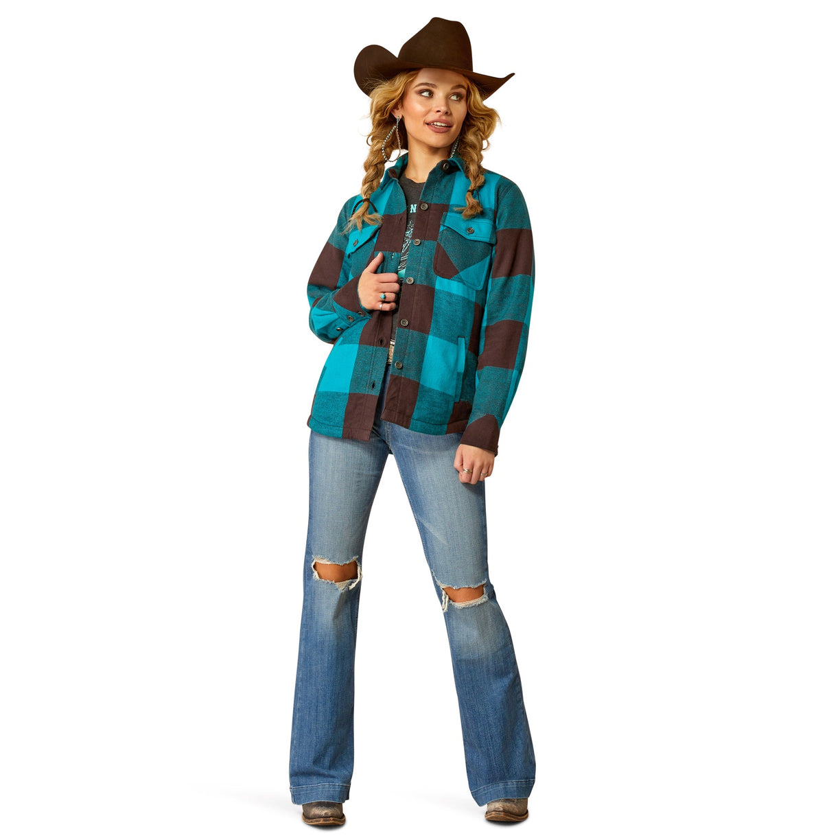 Buffalo Plaid Shirt Jacket