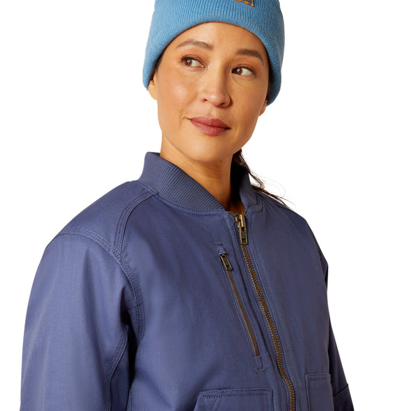 Rebar Stretch Canvas Bomber Jacket