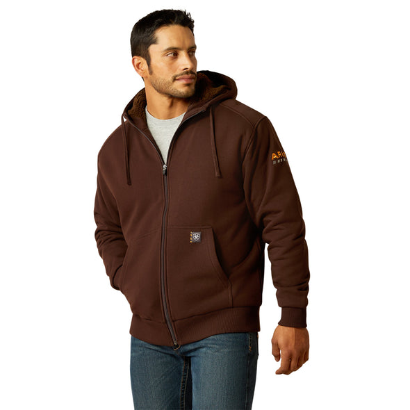 Rebar All-Weather Sherpa-Lined Full Zip Hoodie