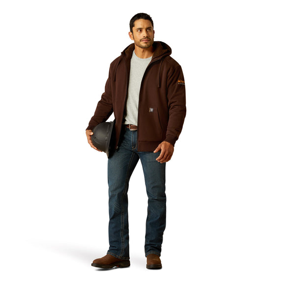 Rebar All-Weather Sherpa-Lined Full Zip Hoodie