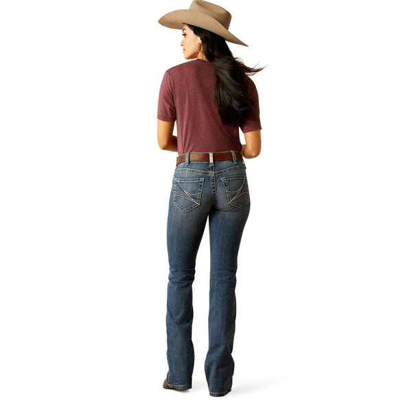 Mid Rise Amora Boot Cut Jeans