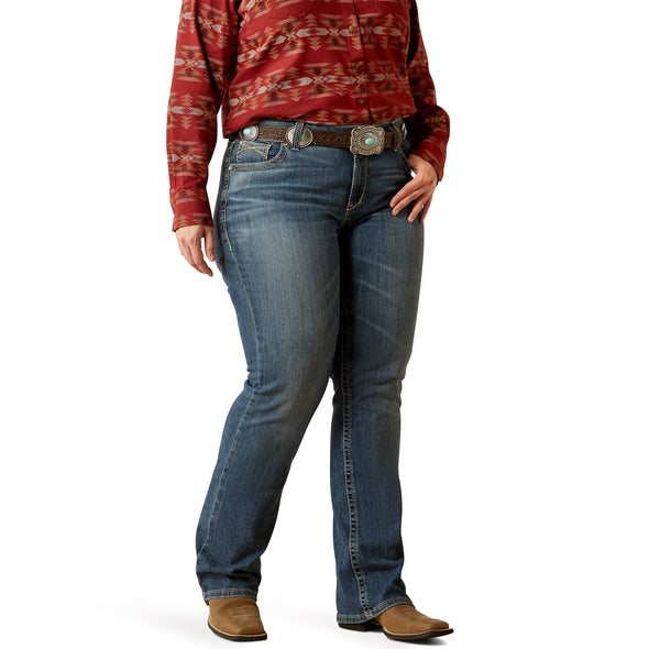 Mid Rise Amora Boot Cut Jeans