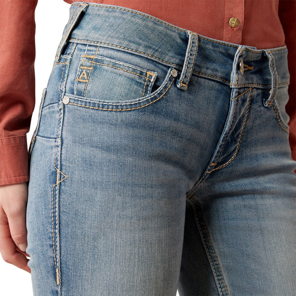 Mid Rise Mallory Straight Leg Jeans
