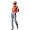 Mid Rise Mallory Straight Leg Jeans