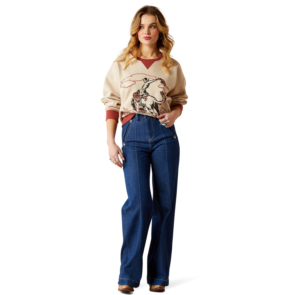 Roughstock Oversized Crew Sweatshirt