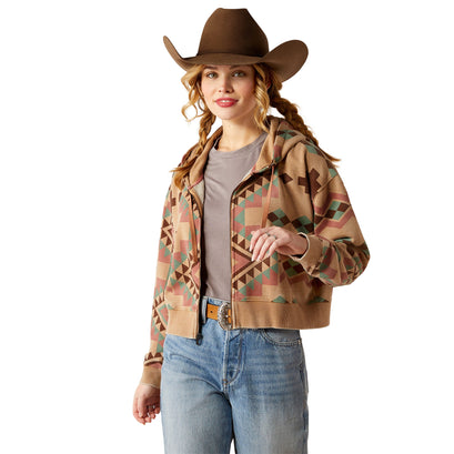 Sunset Spark Crop Hoodie
