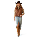 Swirls Faux Leather Vest