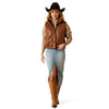 Swirls Faux Leather Vest