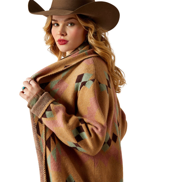 Sunset Chic Blanket Coat