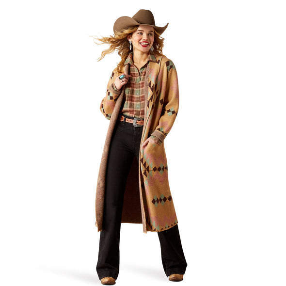 Sunset Chic Blanket Coat