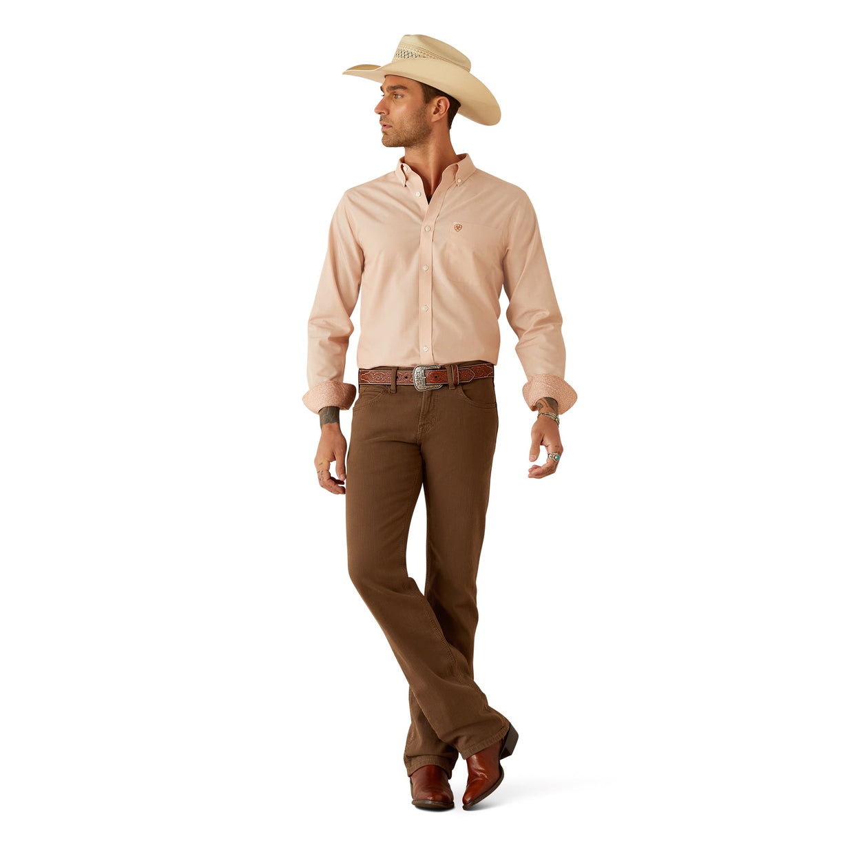 Wrinkle Free Solid Fitted Shirt