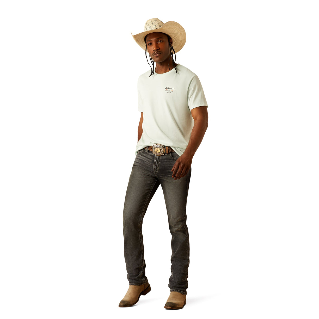Ariat Lucky Shoe T-Shirt Glacier Blue