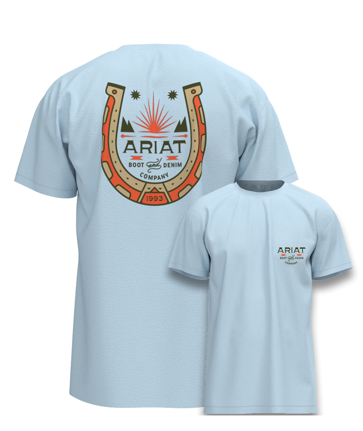Ariat Lucky Shoe T-Shirt Glacier Blue