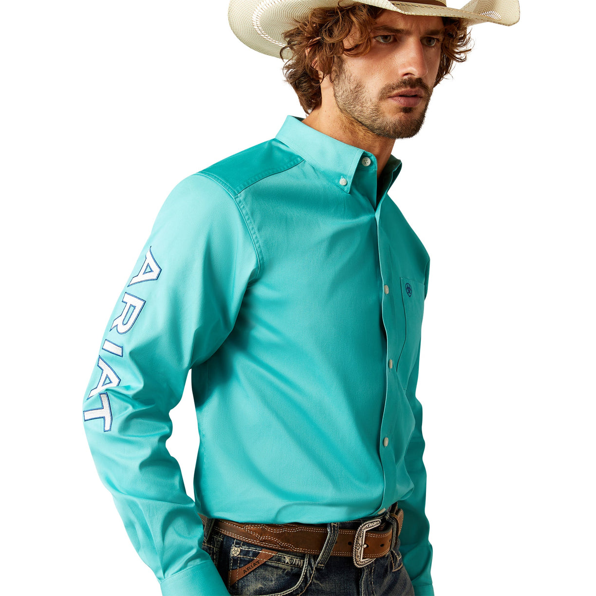 Team Logo Twill Fitted Shirt