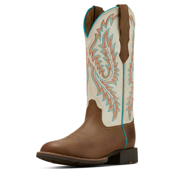 Women's Round Up W Toe StretchFit Western Boot