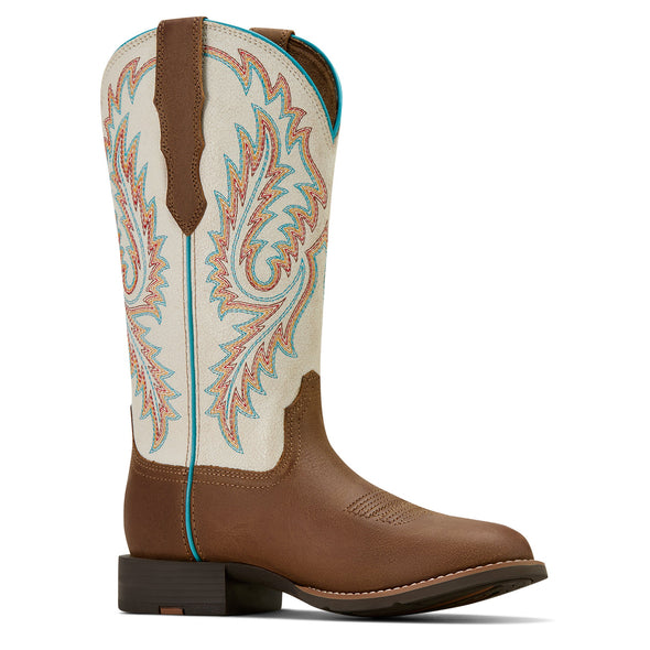 Women's Round Up W Toe StretchFit Western Boot