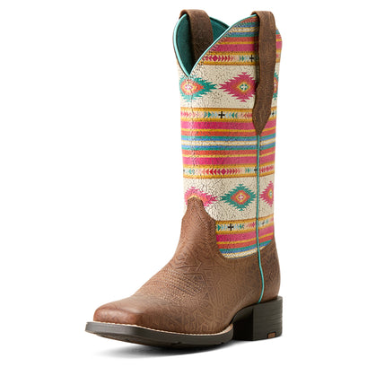 Round Up Wide Square Toe StretchFit Western Boot