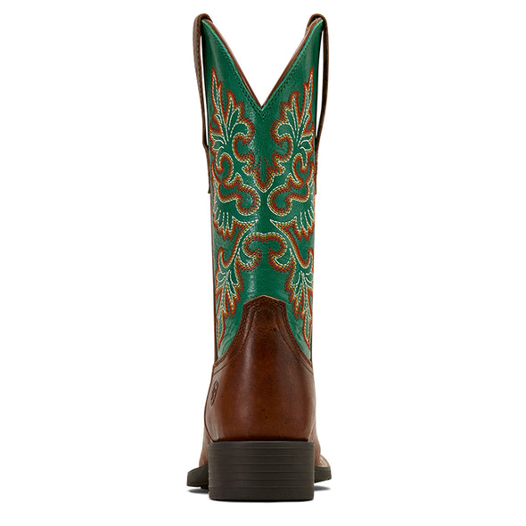 Women's Round Up Wide Square Toe StretchFit Western Boot
