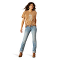 Mid Rise Alessia Straight Leg Jeans