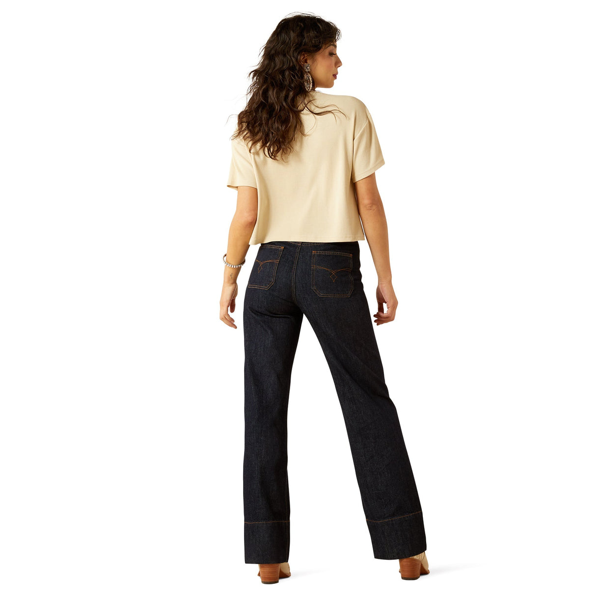 Ultra High Rise Tomboy Western Utility Wide Leg Jeans