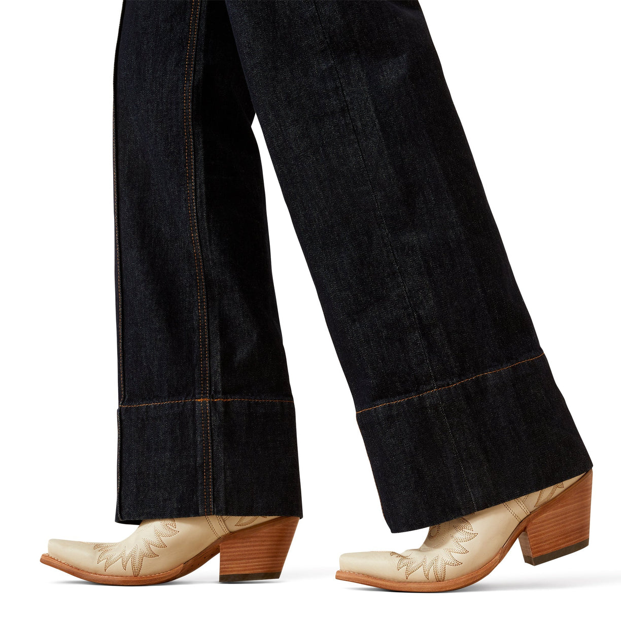 Ultra High Rise Tomboy Western Utility Wide Leg Jeans