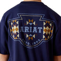 Navy blue t-shirt with Ariat logo on the back