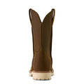 Brown cowboy boot on a white background