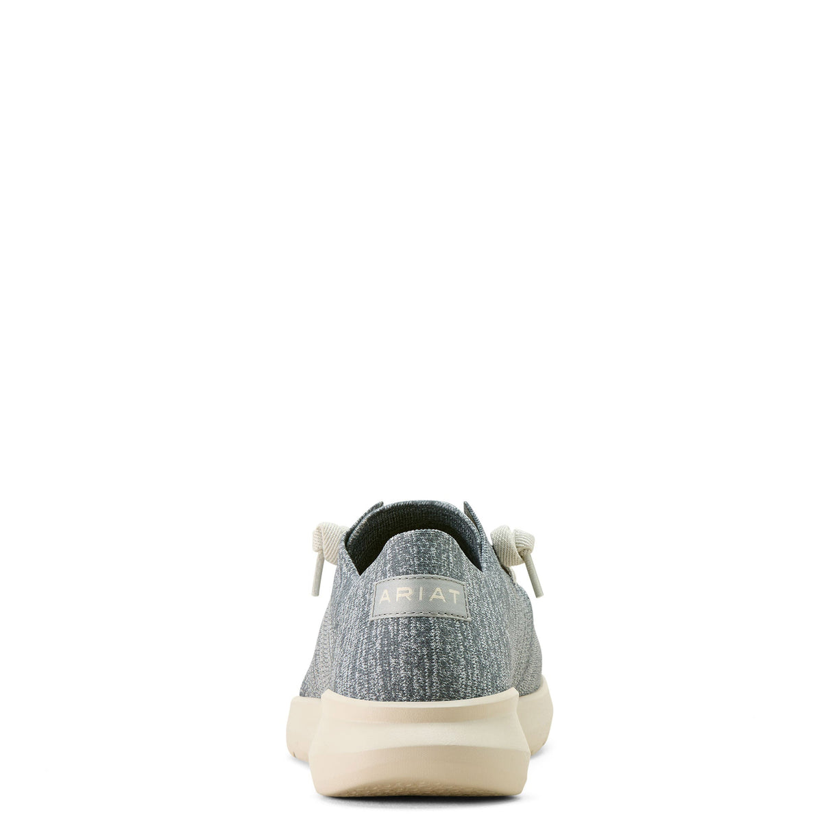 Gray sneaker with white sole on a white background