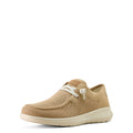 Beige casual shoe on a white background